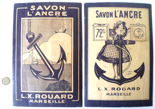 Anciens cartons pub savon - pub,