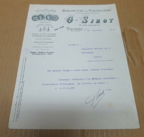 Thiers facture couteau - thiers, (63)