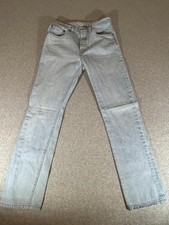 Levis 501 Jeans Mens 30x30 Light Wash Button Fly Straight Leg Americana Classic