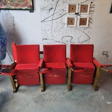 Anciens Fauteuils d'amphytheatre, De  Université De La Sorbonne, Paris. 3 Pièces