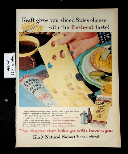 1957 kraft natural swiss - kraft,