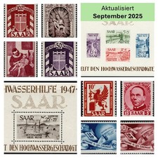 Saarland Stamps MNH Selection Michel 206-448 ** Mint Never Hinged MNH