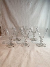 6 verres à eau à cotes
