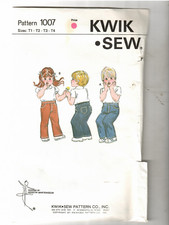 KWIK SEW pattern 1007 Sizes: T1-T2-T3-T4 - cut