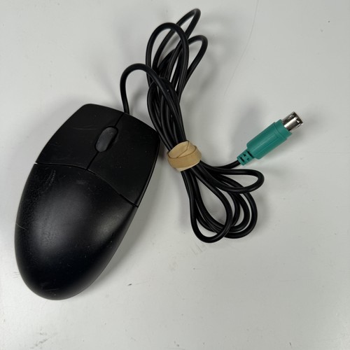 Souris boule noire filée - filée, ps/2