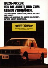 Catalogue brochure Isuzu Pick Up KB 09/1985 Allemagne Deutschland
