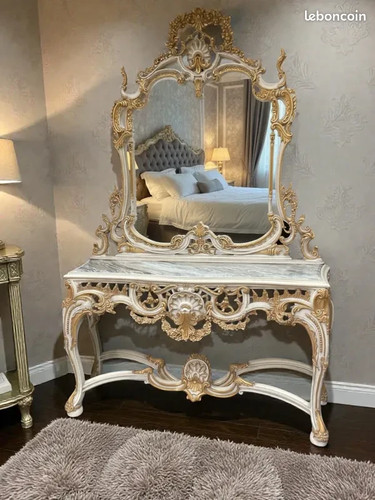 Console avec miroir style