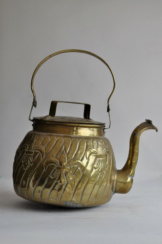 Bouilloire cuivre jaune - jaune,