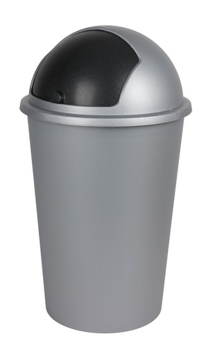 Poubelle gris 50l - poubelle,