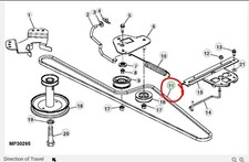 Pour John Deere Transmission Drive Ceinture GX20006 X110 X120 X125 X140 X145