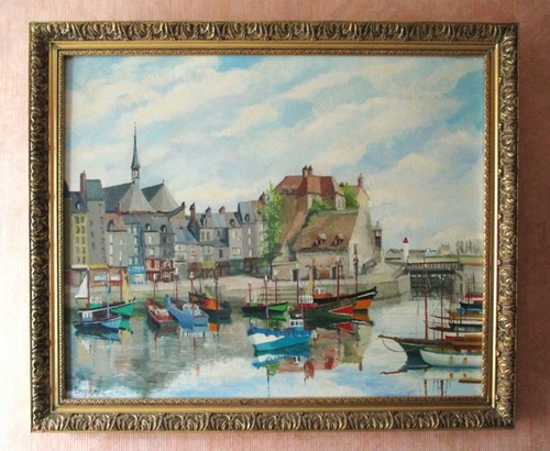 Ancien grand tableau - , signé