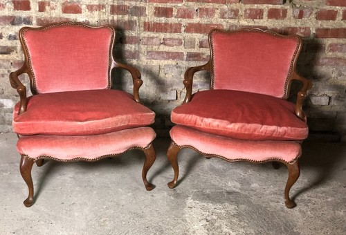 Fauteuils anglais - (la, paire)
