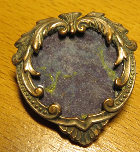 Broche porte photo 1900 - 1900, laiton