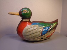GESCHA US ZONE GERMANY VINTAGE 1950'S TINPLATE DUCK ULTRA RARE ITEM VG
