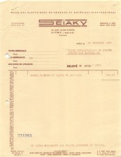 1965 MACHINES ELECTRIQUES DE