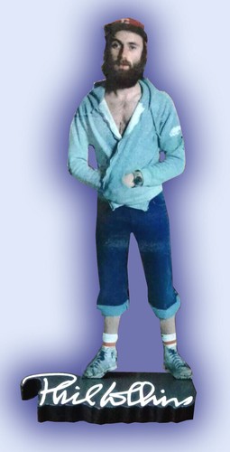 Phil collins figurine - phil, bois