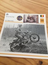 FN 250 cm3 M22 Trial 1955 Carte moto Collection Atlas Belgique