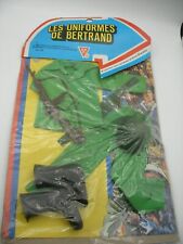 vintage ACTION GI JOE 12'' Action MAN Panoplie Les Uniformes de BERTRAND Outfits