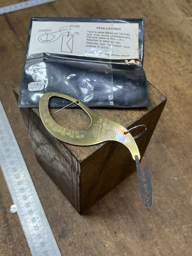 Pèse lettre outil ancien old - ,