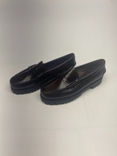 Sebago Womens Dan Lug Brown & Burgundy Leather Loafer Sz 7.5