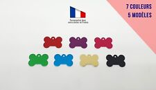 Médaille OS Aluminium (GRAND) gravée pour animaux Chien - Gravure Laser Comprise