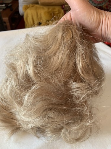 Perruque blond cendré cm - blond,