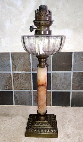 Lampe pétrole colonne - lampe, à