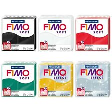 Fimo Doux & Effet Polymère Four Modelage Argile - 57g - Ensemble De 6 - Noël Set
