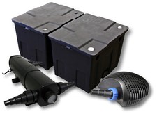 TTSunSun Kit de filtres pour étang 60000l avec clarificateur de bassin 36W et pompe ECO 40W