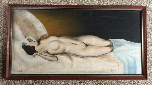 Tableau hst femme - tableau, allongé