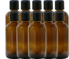 10 x 100ml flacon en verre