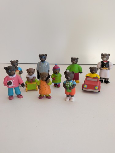 Lot figurines petit ours - ours, brun