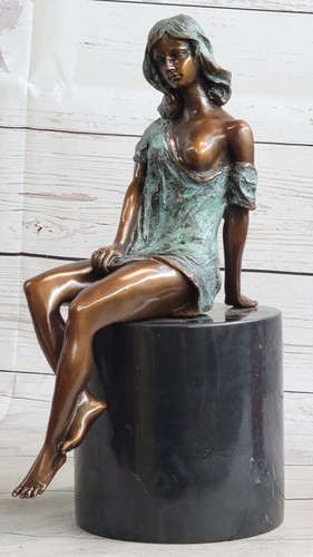 Statue bronze femme nue - de,