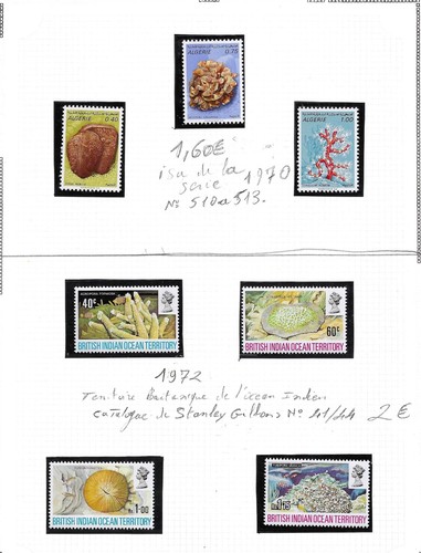 Timbres coraux algérie - timbres, &
