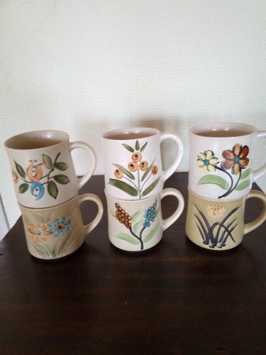 Six grandes tasses - six, en