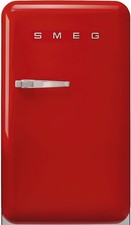 Smeg FAB10 50's Retro Style Aesthetic Refrigerator with 4.48 Cu Total Capacity,