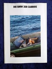 BMW 3 Series, E30 E30, Convertible Cabriolet Brochure, 1.1991 318i 320i 325i