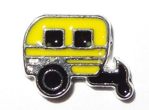 Camper trailer floating charm - camper,
