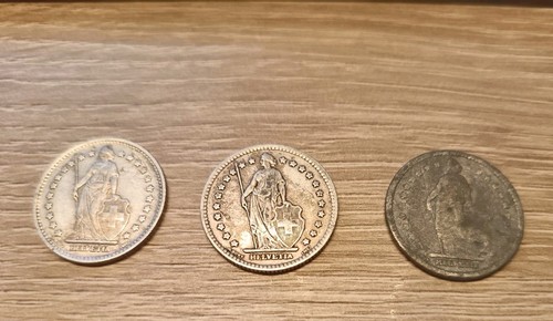 Lot pièces franc suisse - 3, 1