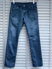 LEVIS 510 Mens Jeans 30W 30L Blue Slim Skinny Fit Stretch Tapered Leg