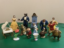 Disney Beauty and the Beast PVC Figure Lot of 14 Belle Beast Chip Gaston 