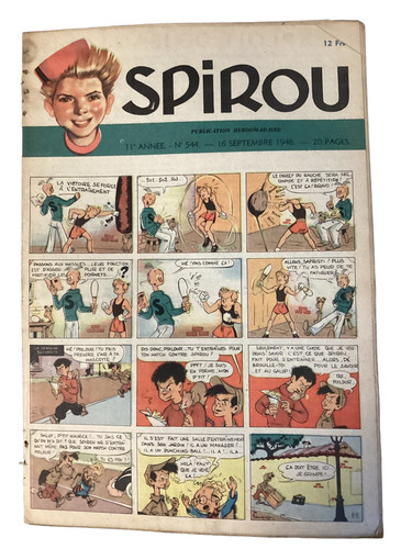 Ancienne revue spirou vintage - ancienne,