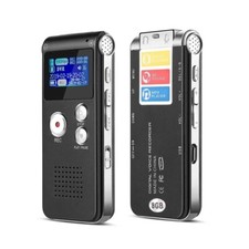 Mini Enregistreur Vocal Professionnel Lecteur MP3 Dictaphone Clé USB 8 Go Audio
