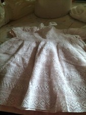 poupée robe ancienne coton broderie  SFBJ  jumeau unis France Bru ANTIC DRESS