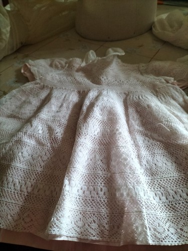 Poupée robe ancienne - ancienne, coton
