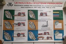 AFFICHE ORIGINALE TRACTEUR MF