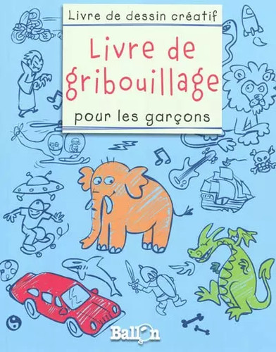 Livre gribouillage garcons - livre,
