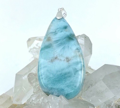 Pendentif larimar pierre - pendentif,
