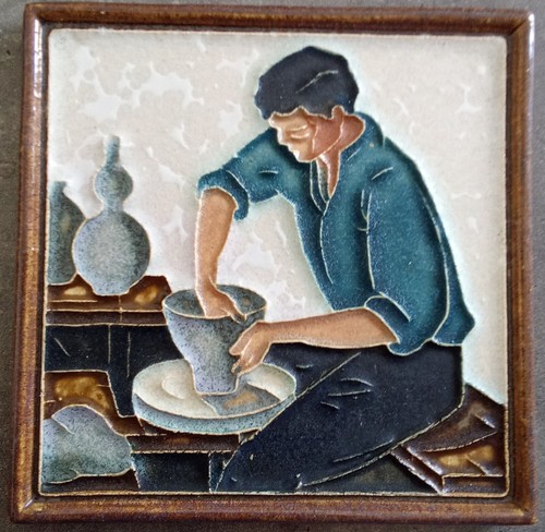 Ancien carreau cloisonné - , en