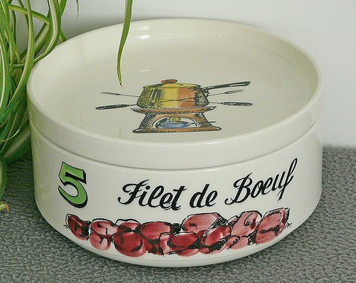 Plat creux service fondue - creux,